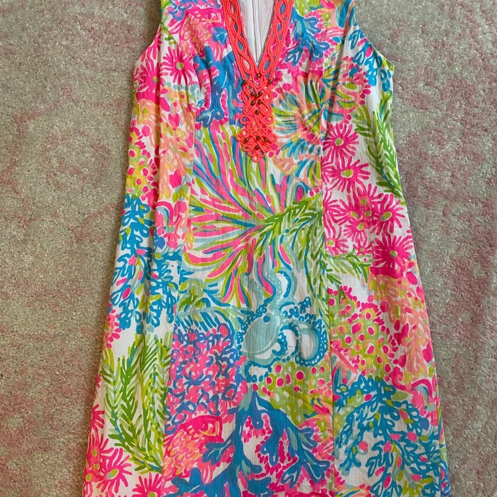 Lilly Pulitzer Neon Tropical Shift Dress